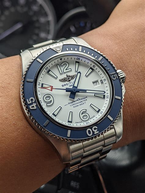 breitling superocean 44 white dial|Breitling Superocean 42 chronograph.